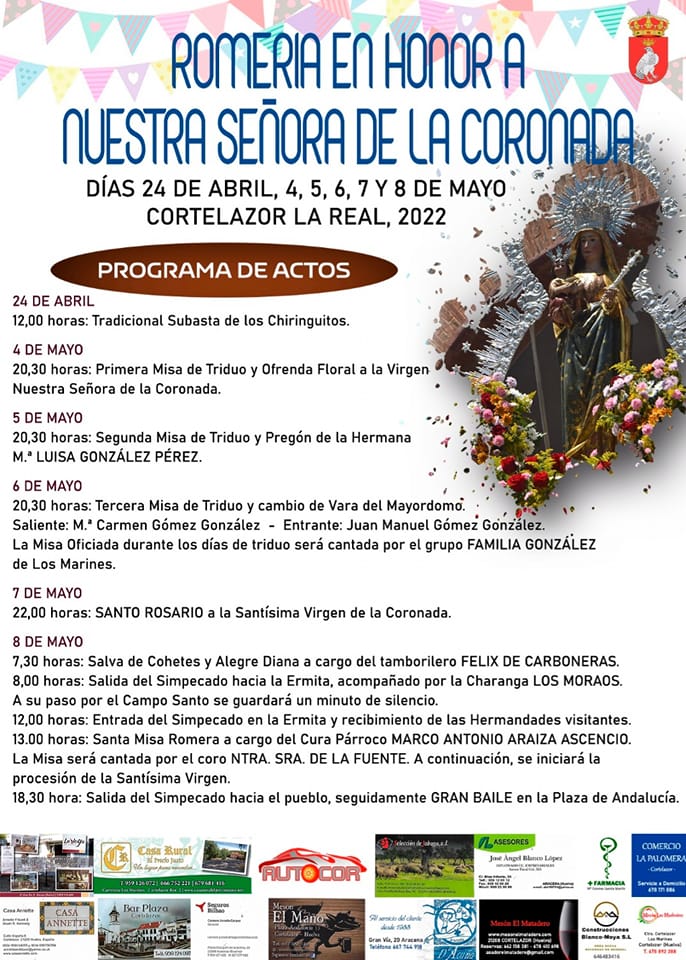 Romería en honor de la Virgen de la Coronada  